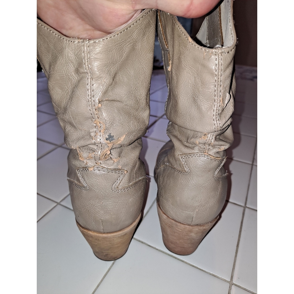 Women’s boots cowboy ankle booties shoes heeled winter summer travel party music - Picture 10 of 12